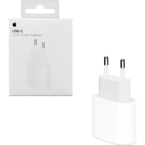 Apple Φορτιστής Χωρίς Καλώδιο με Θύρα USB-C 20W Λευκός 